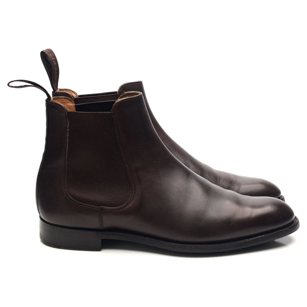 &#39;Godfrey&#39; Dark Brown Leather Chelsea Boots UK 7 F