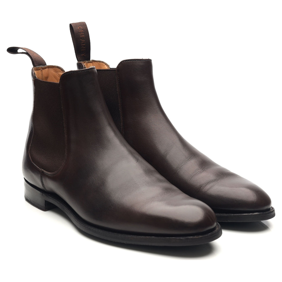 &#39;Godfrey&#39; Dark Brown Leather Chelsea Boots UK 7 F