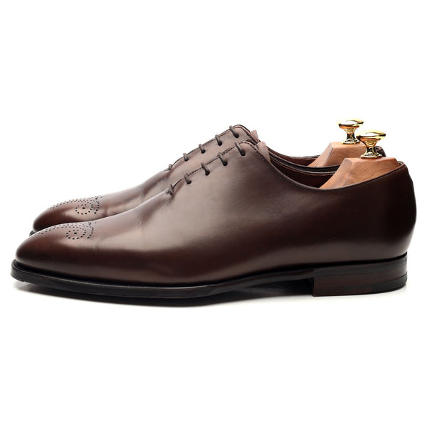 'Weymouth' Brown Leather Oxford UK 9 E - Abbot's Shoes