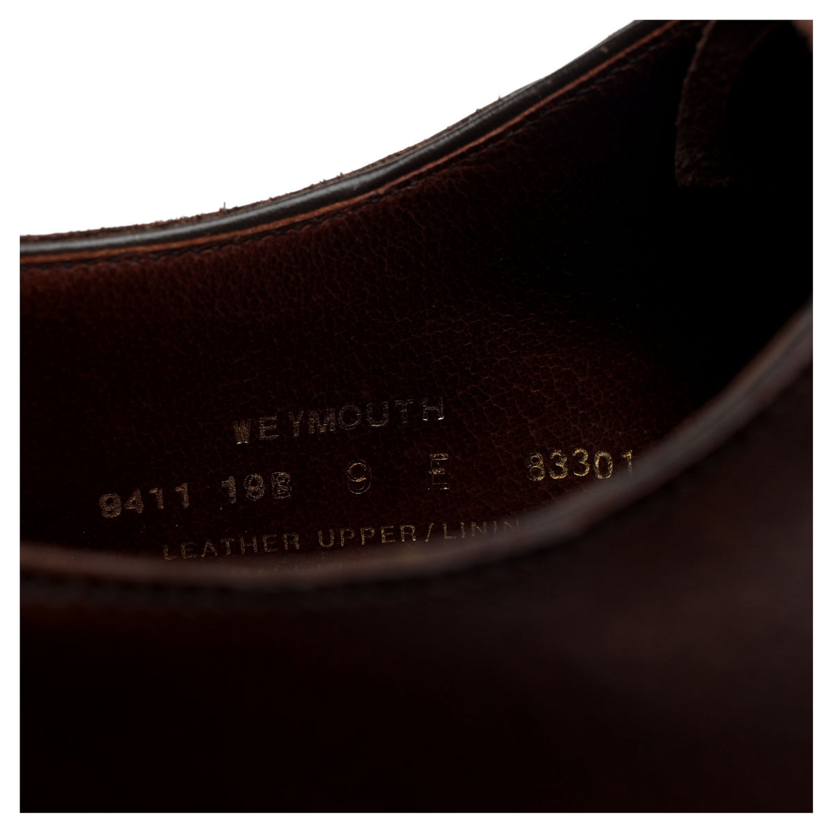 &#39;Weymouth&#39; Brown Leather Oxford UK 9 E