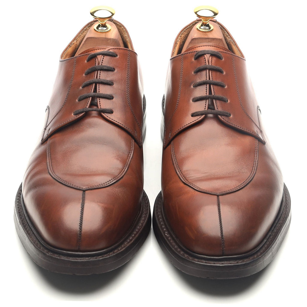 &#39;Northwood&#39; Brown Leather Split Toe Derby UK 9.5 G