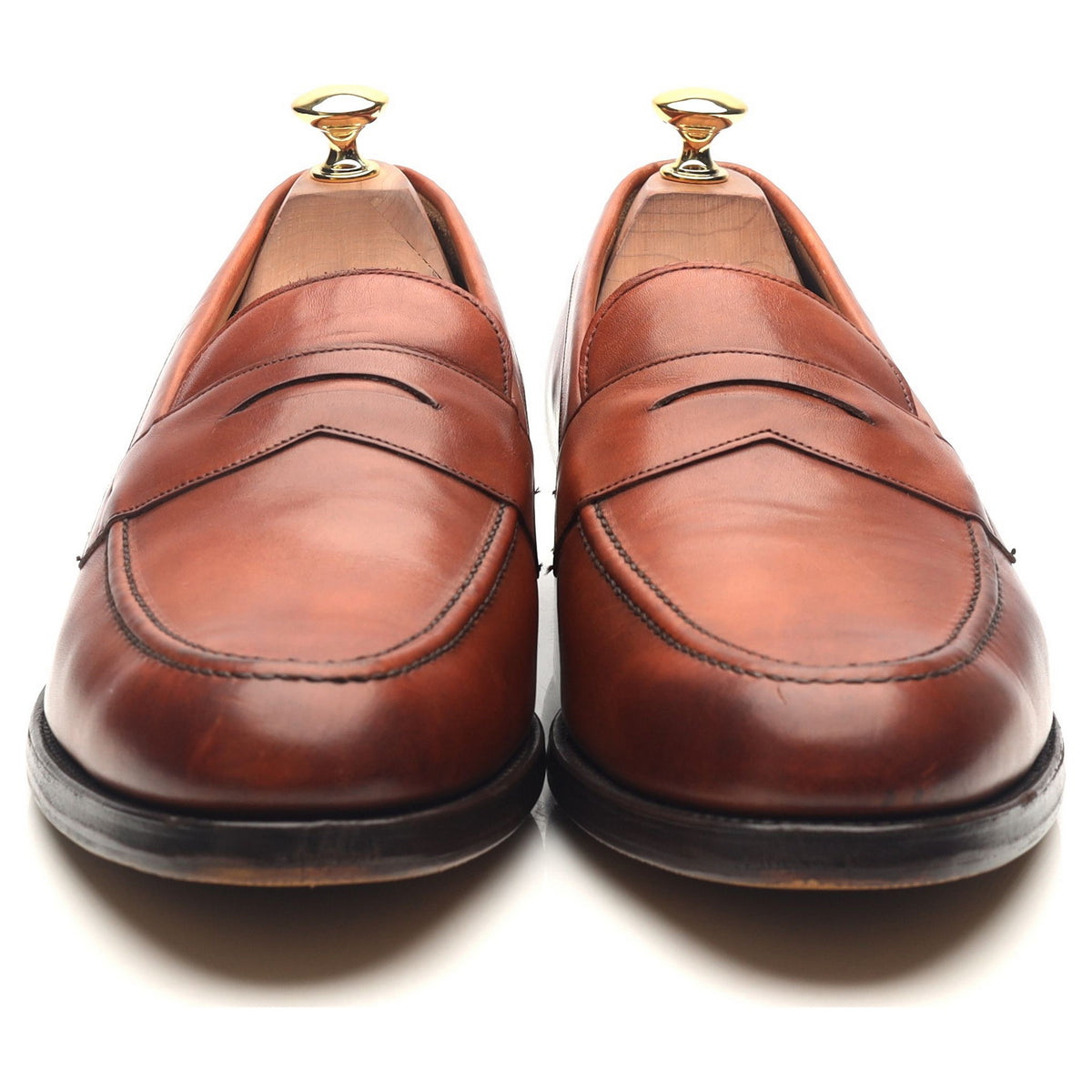 Shipton &amp; Heneage &#39;Arran&#39; Tan Brown Leather Loafers UK 9.5 F