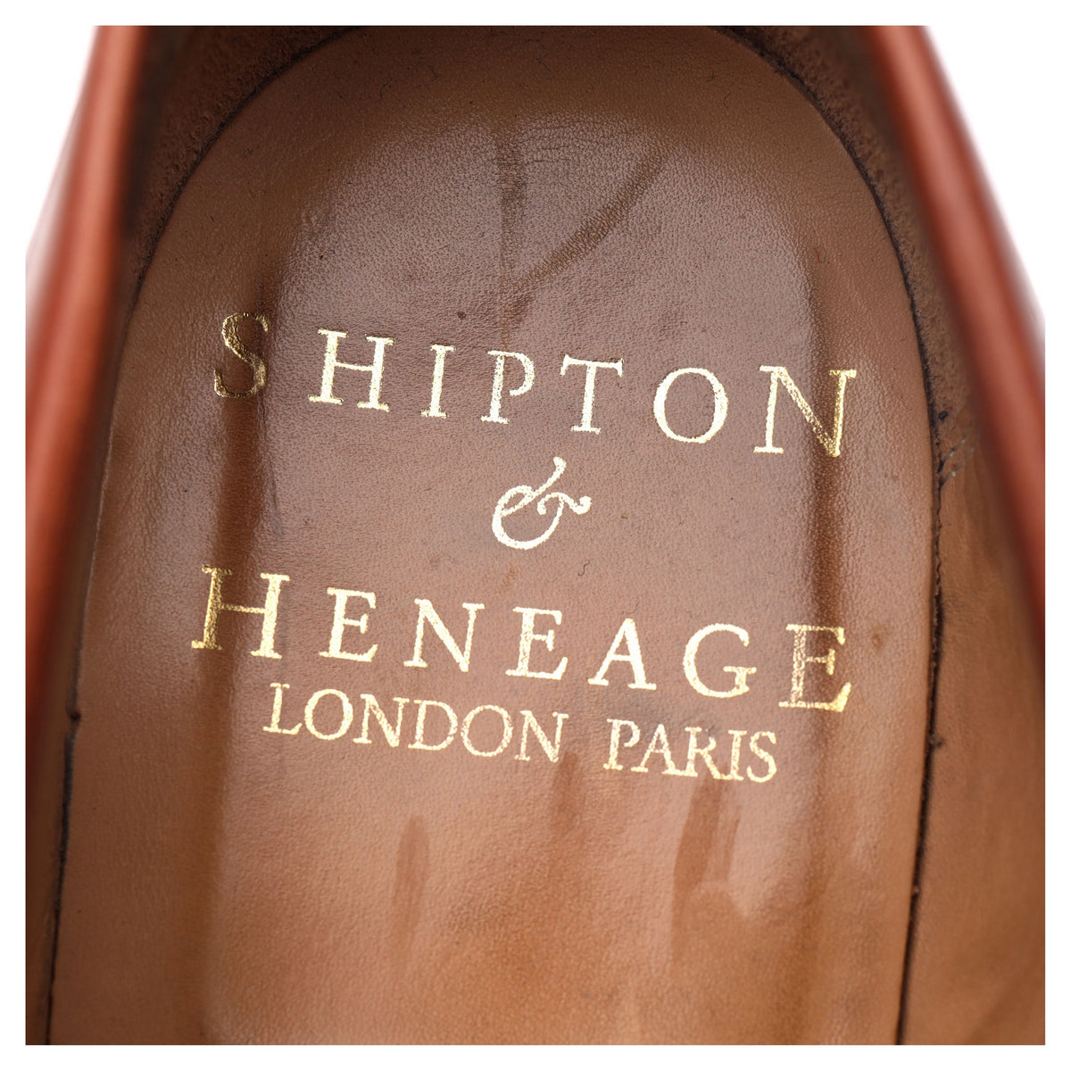 Shipton &amp; Heneage &#39;Arran&#39; Tan Brown Leather Loafers UK 9.5 F