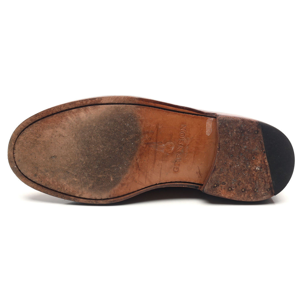 &#39;Curt&#39; Tan Brown Leather Derby UK 8 G