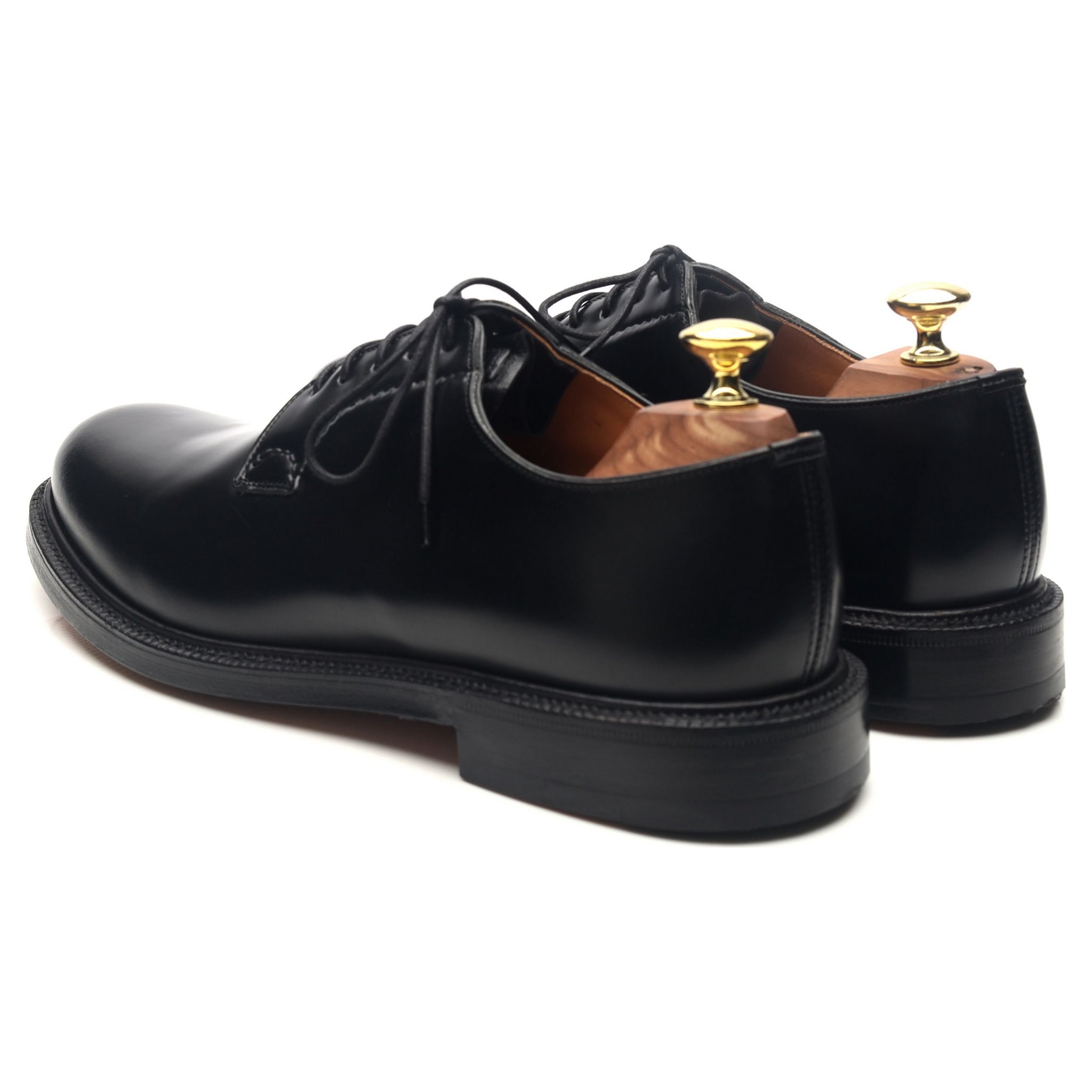 Shannon' Black Leather Derby UK 8 F - Abbot's Shoes