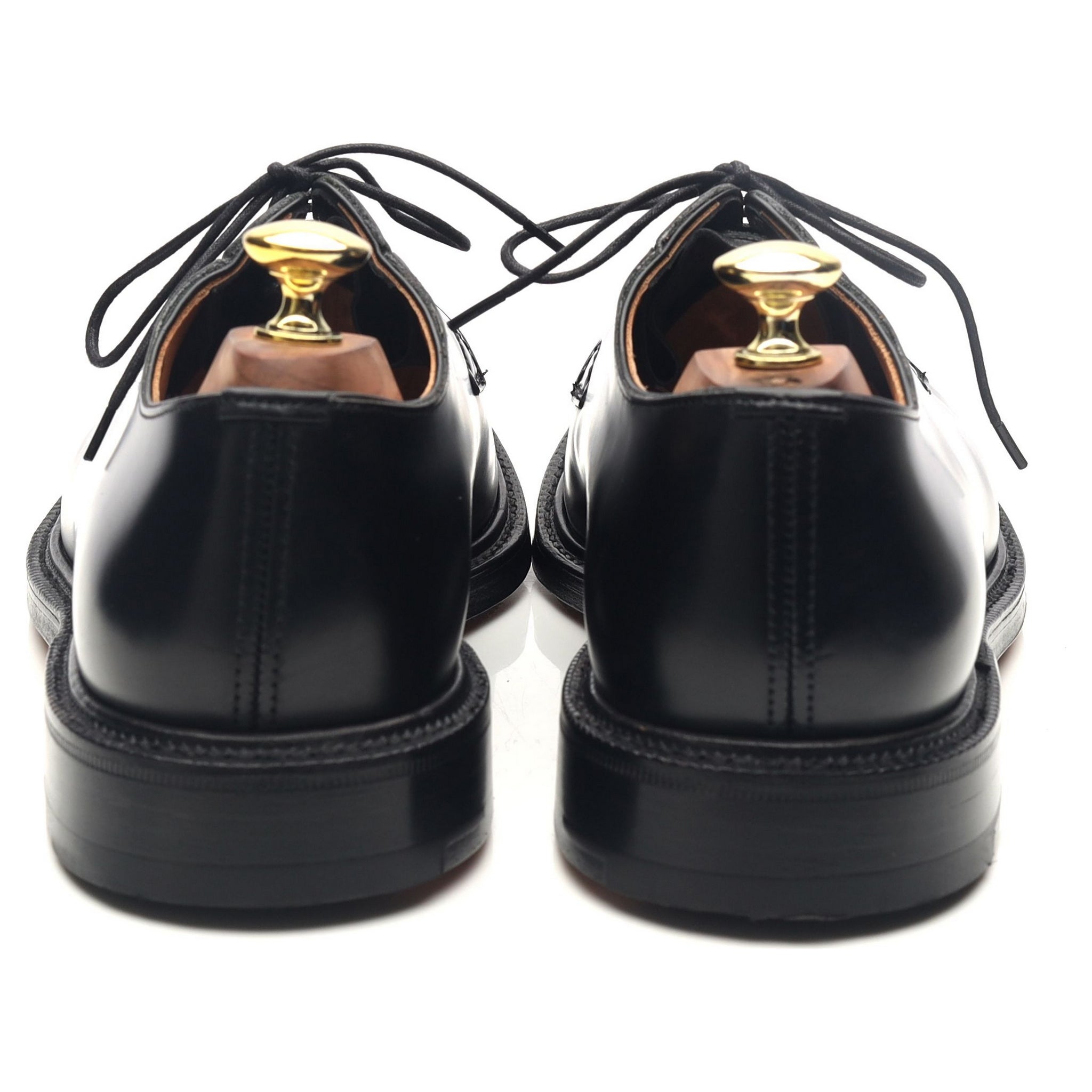 Shannon' Black Leather Derby UK 8 F - Abbot's Shoes