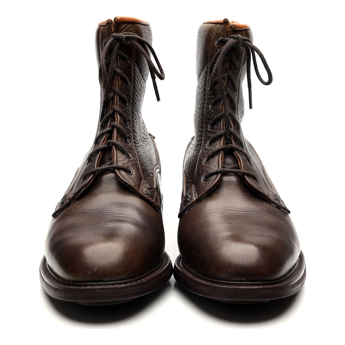 Dark Brown Leather Boots UK 7 F