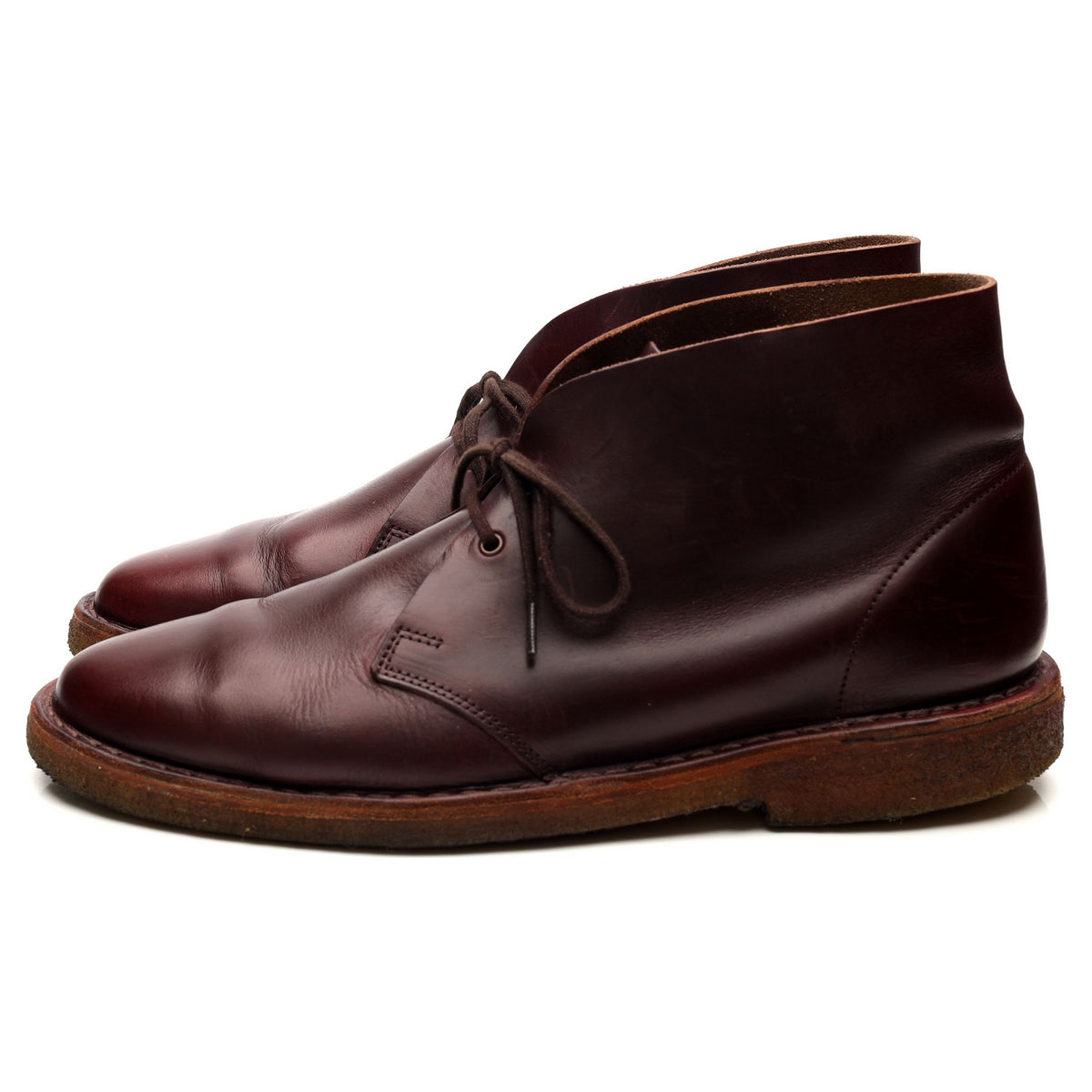 Burgundy Leather Chukka Boots UK 9.5