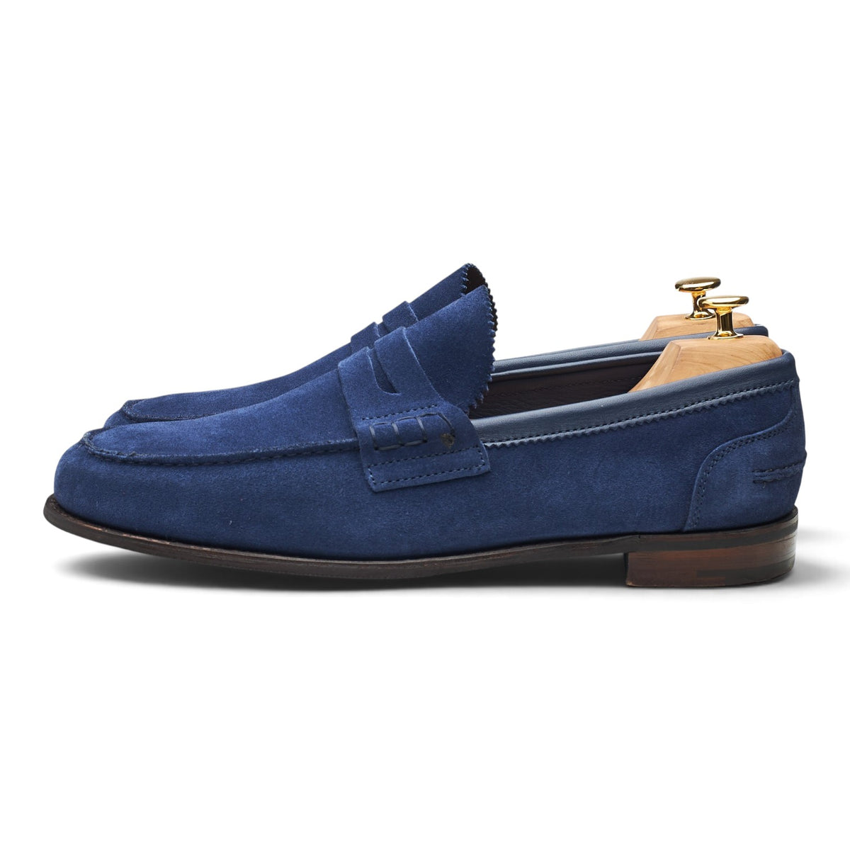 'Dover D' Blue Suede Loafers UK 12 F