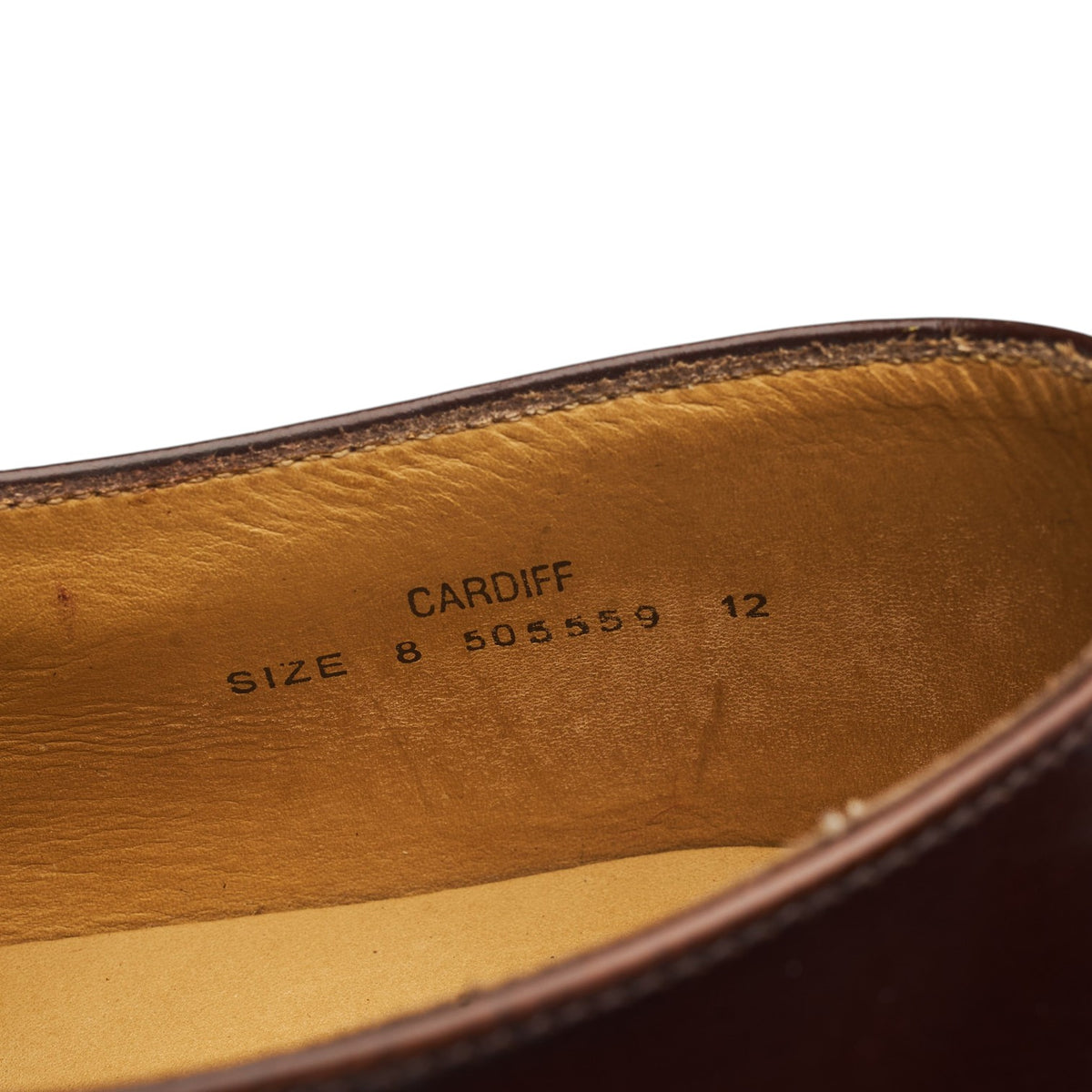 'Cardiff' Brown Leather Monk Strap UK 8 F