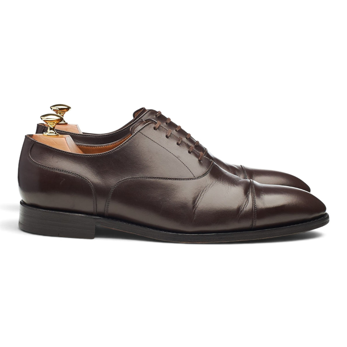 '11780' Dark Brown Leather Oxford UK 9