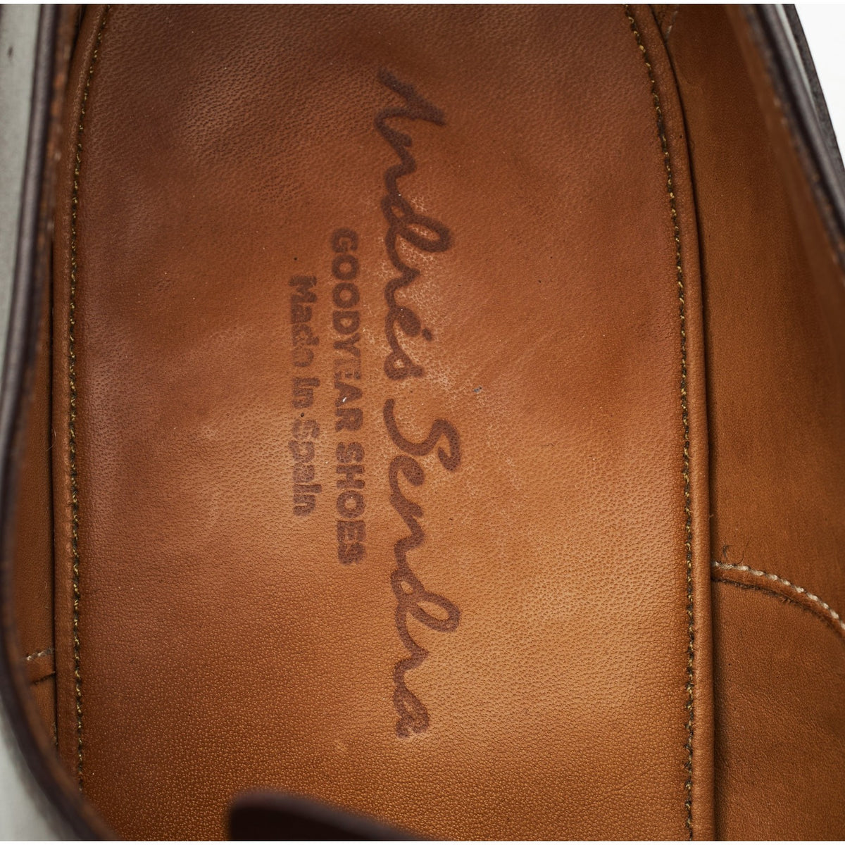 '11780' Dark Brown Leather Oxford UK 9