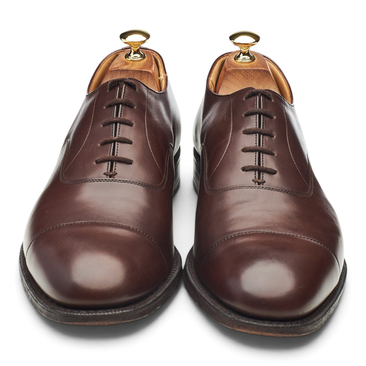 'Balmoral' Dark Brown Leather Oxford UK 10 F
