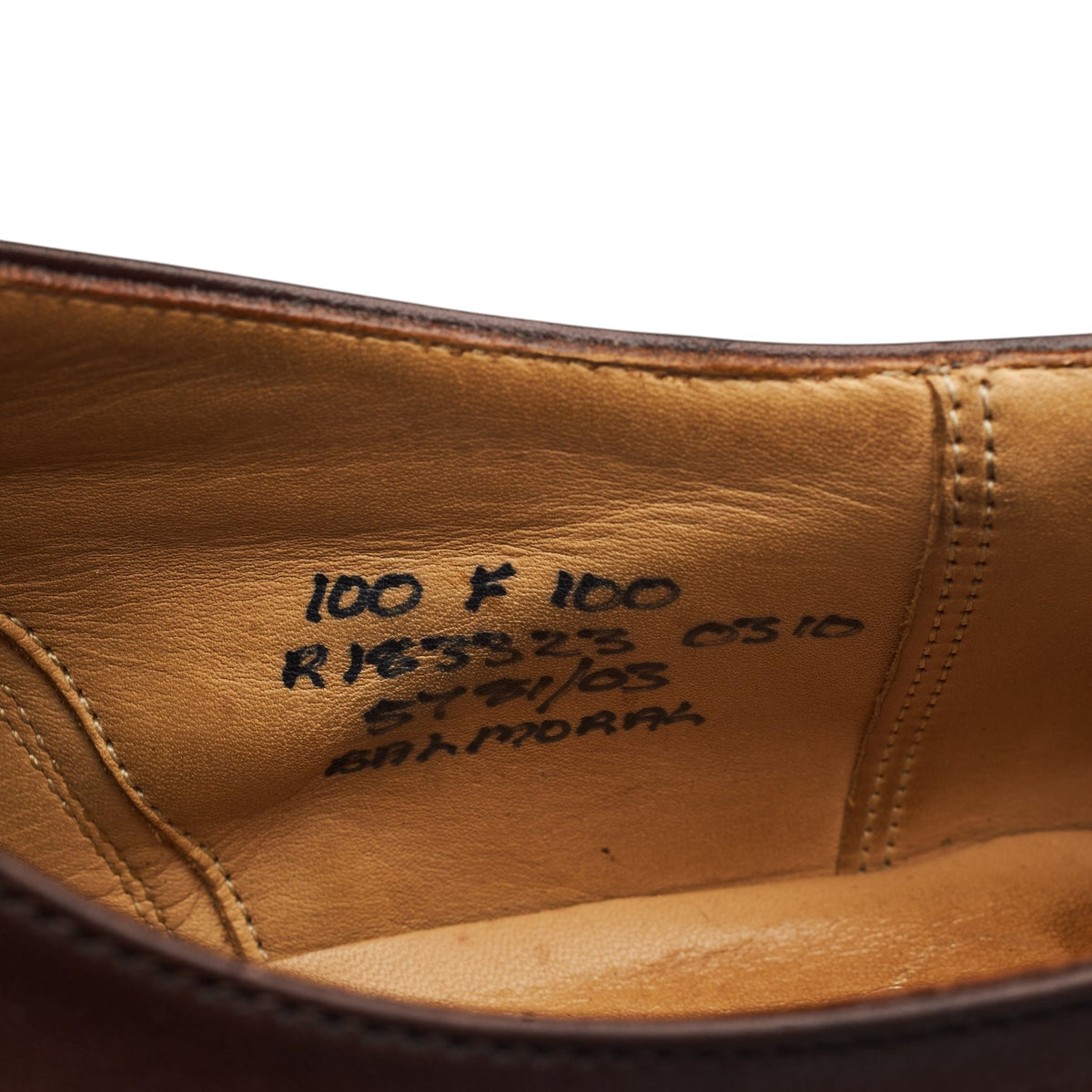 'Balmoral' Dark Brown Leather Oxford UK 10 F
