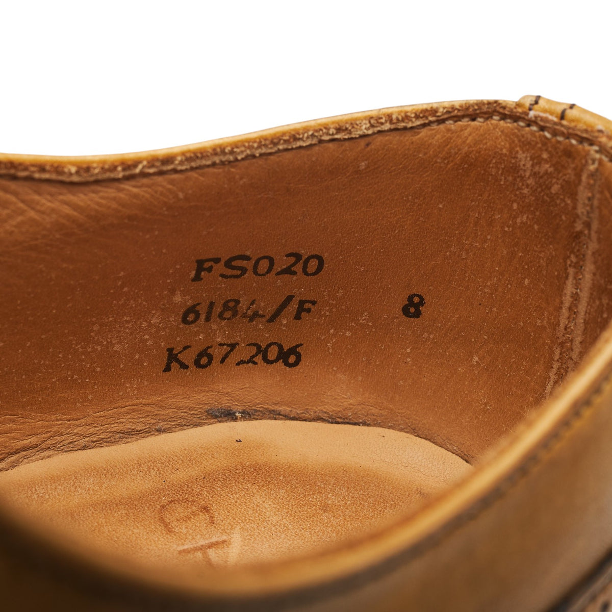 Tan Brown Leather Oxford Brogues UK 8 F