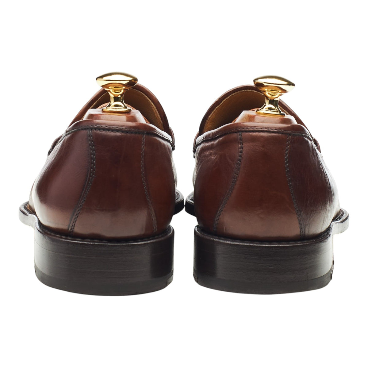 'Bolzano' Brown Leather Loafers UK 8.5 F