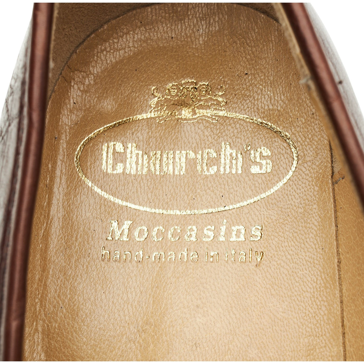 'Bolzano' Brown Leather Loafers UK 8.5 F