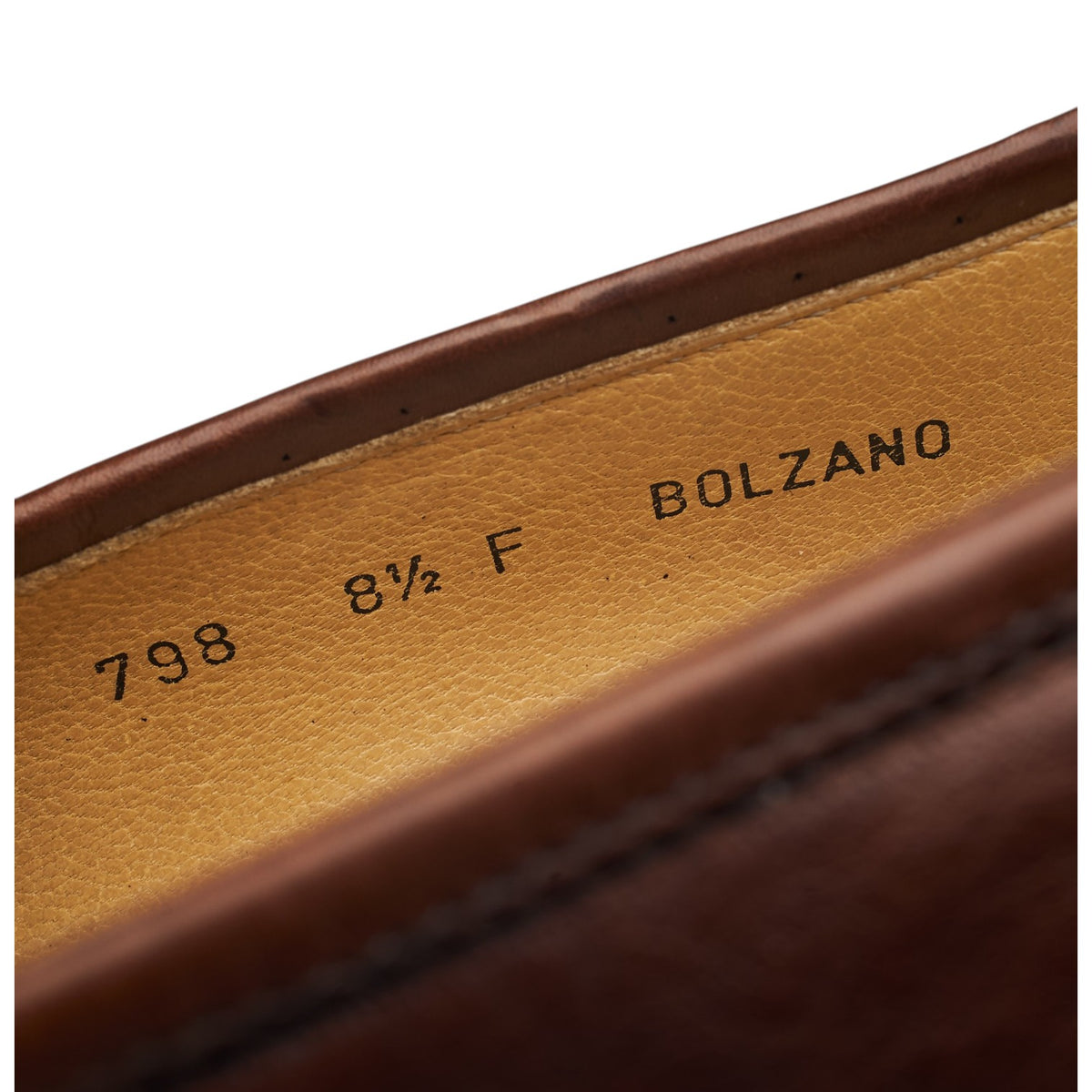 'Bolzano' Brown Leather Loafers UK 8.5 F
