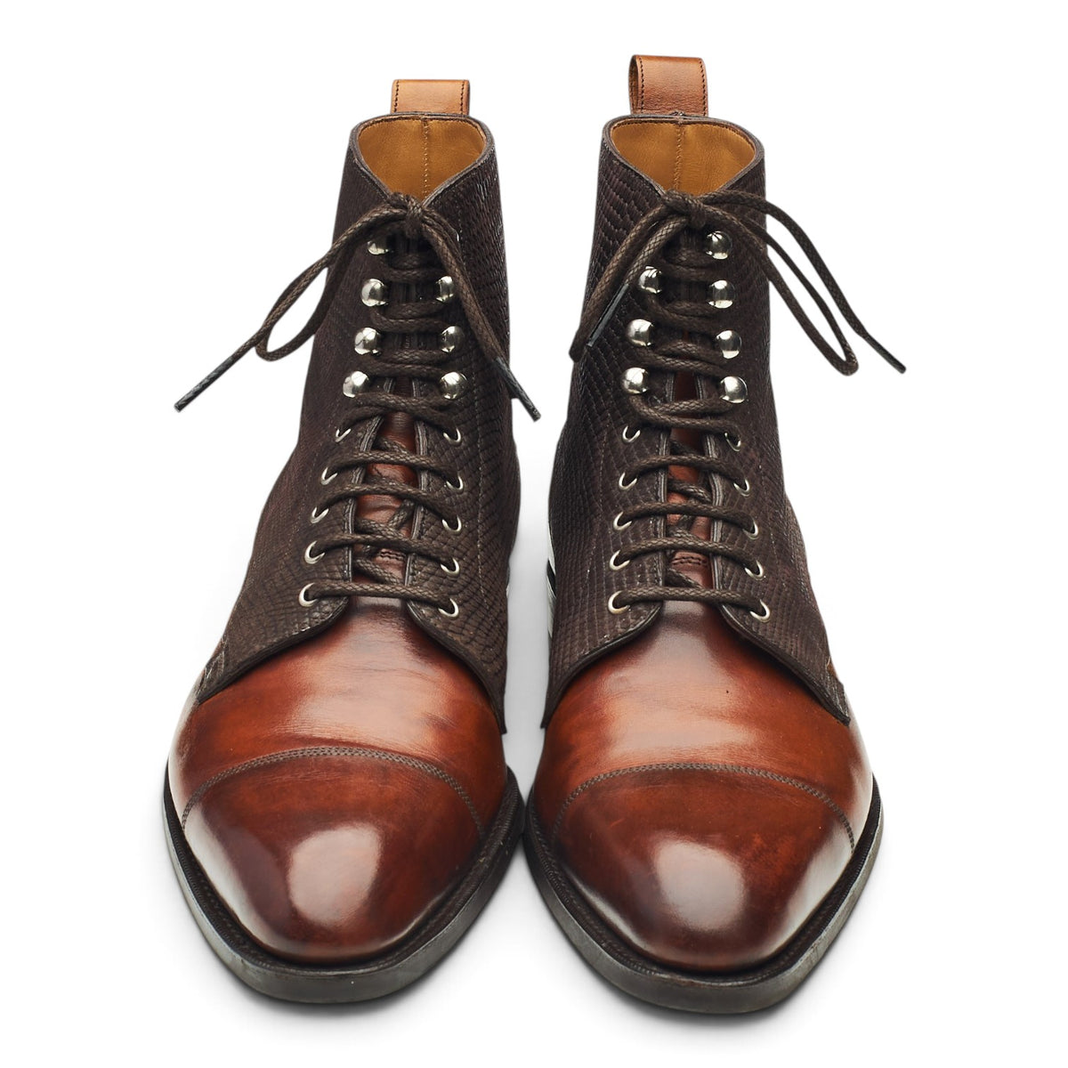 Deco 'Glencoe' Tan Brown Leather Boots UK 6 E