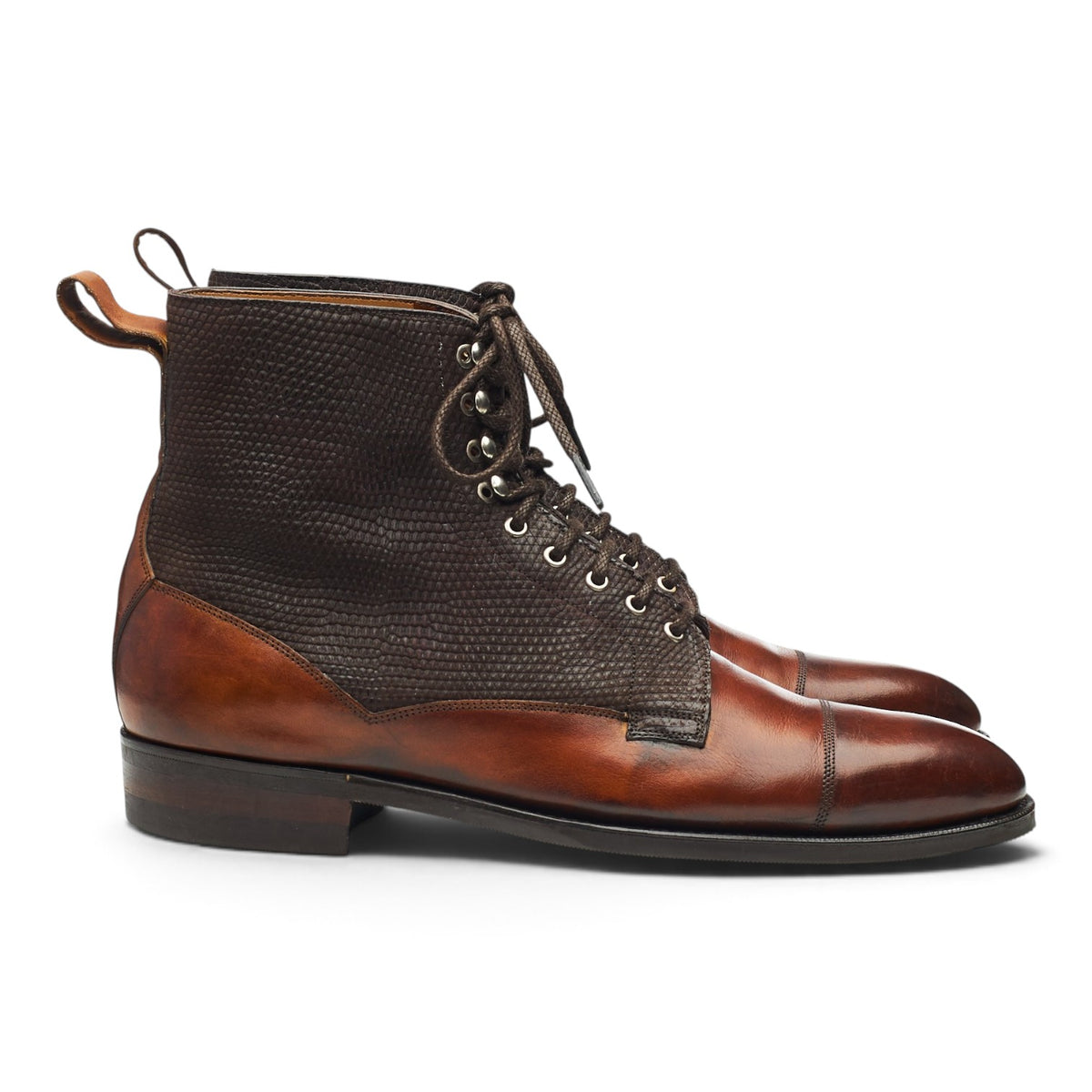 Deco 'Glencoe' Tan Brown Leather Boots UK 6 E