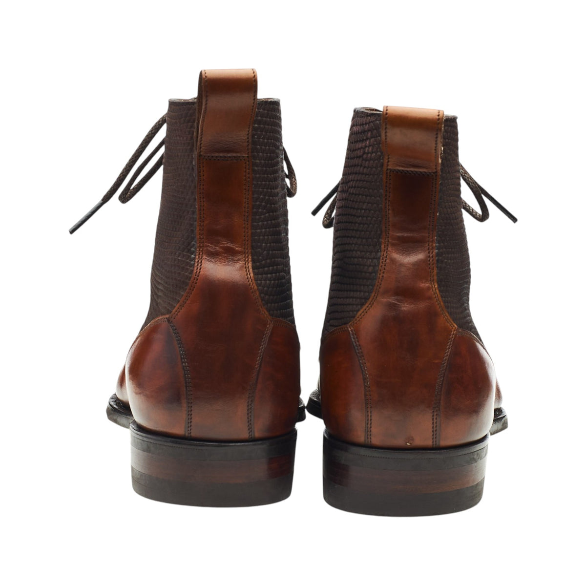 Deco 'Glencoe' Tan Brown Leather Boots UK 6 E