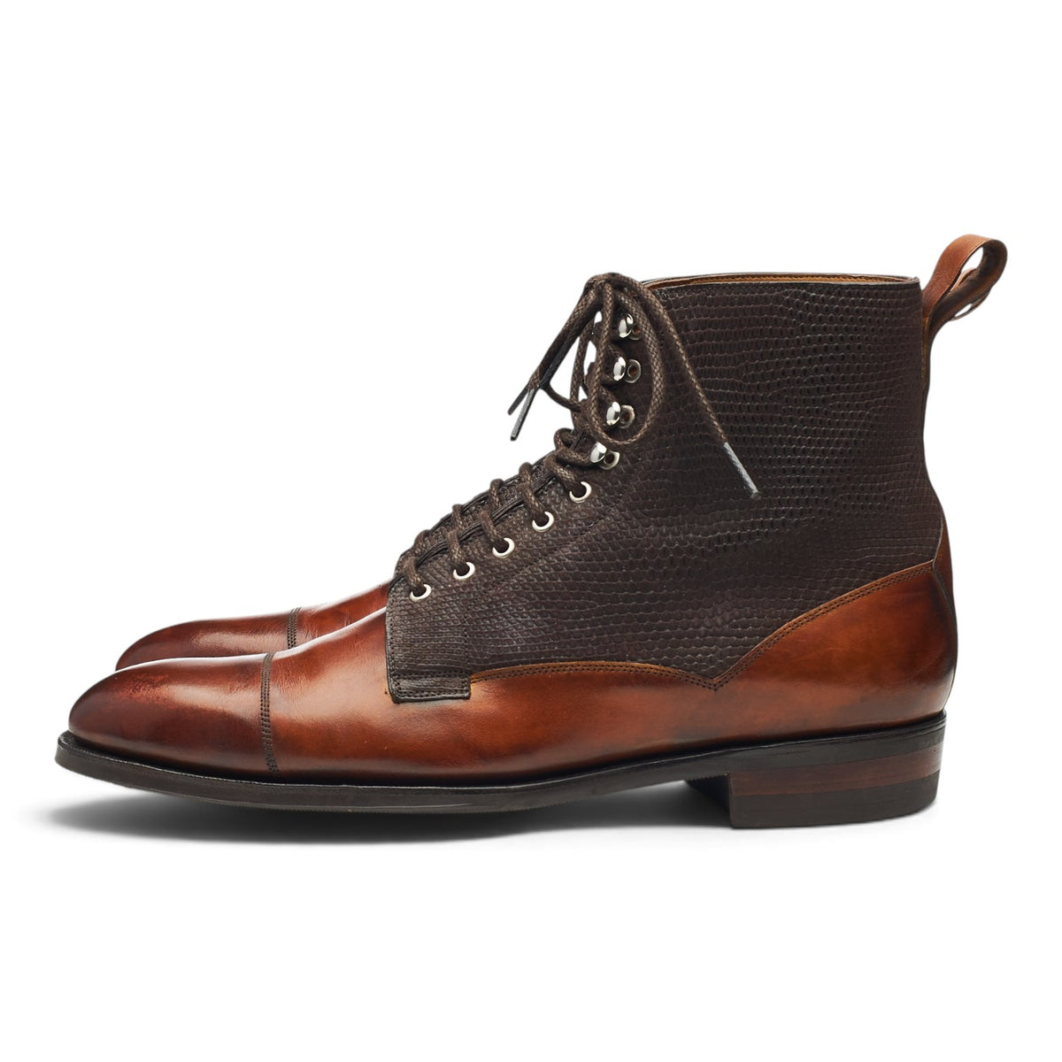 Deco 'Glencoe' Tan Brown Leather Boots UK 6 E
