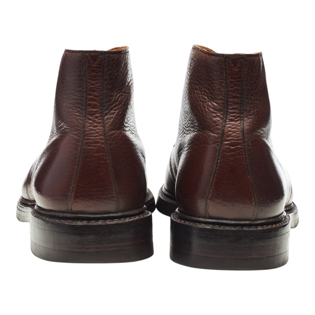 'Brecon' Dark Brown Grain Leather Chukka Boots UK 7.5 G