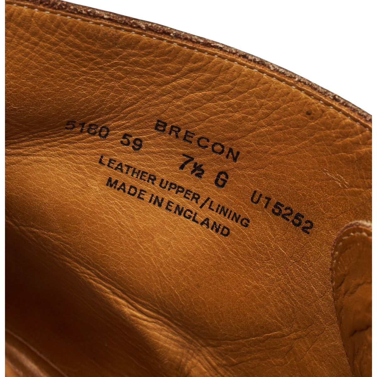 'Brecon' Dark Brown Grain Leather Chukka Boots UK 7.5 G