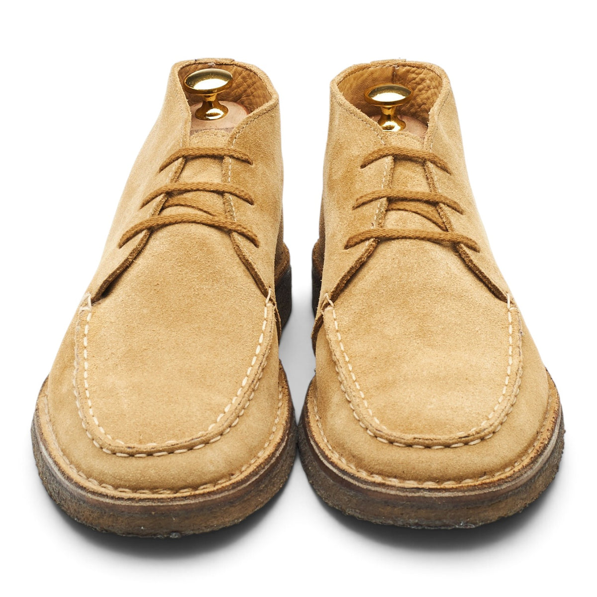 'Crosby' Sand Suede Moc-Toe Chukka Boots UK 8