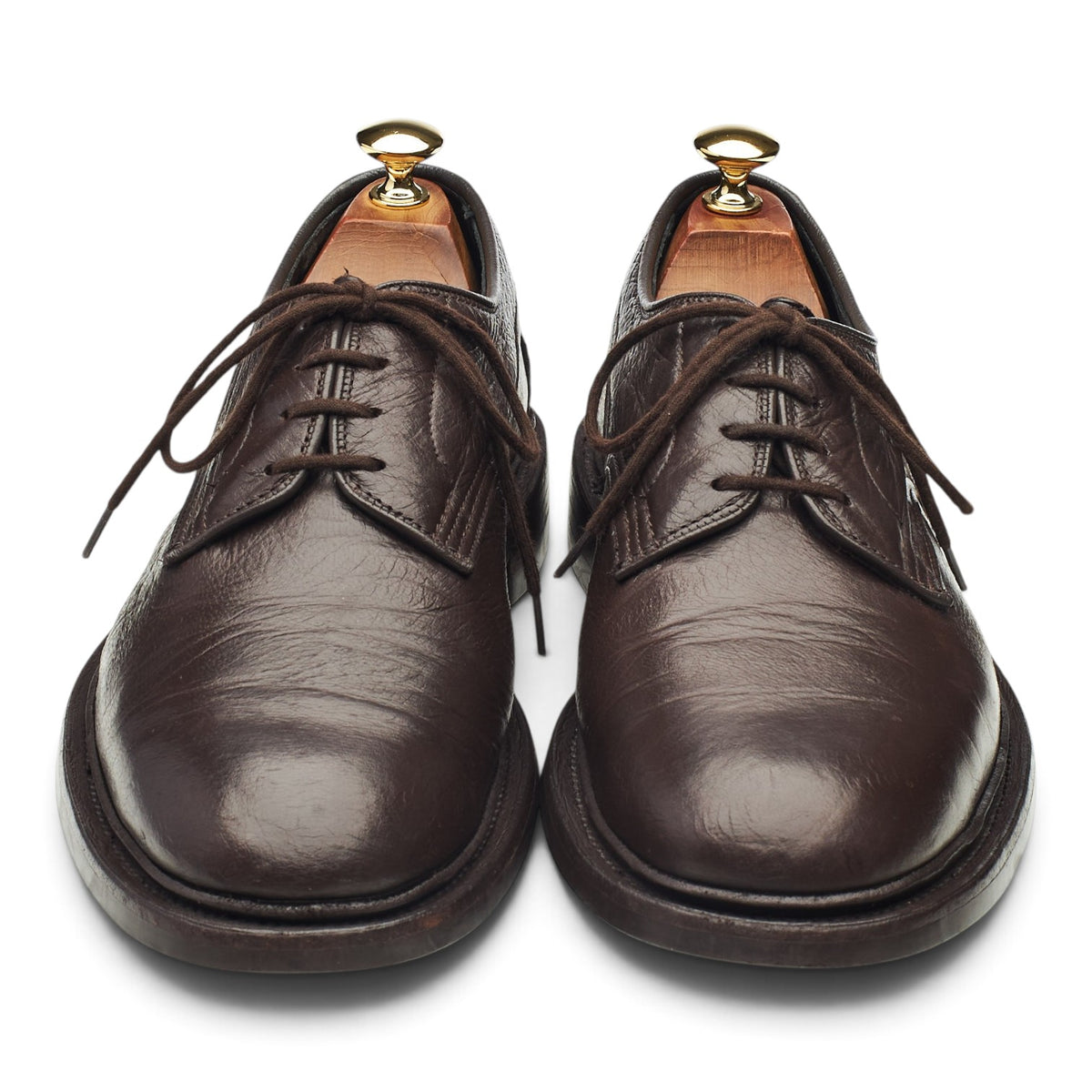 Dark Brown Leather Derby UK 8.5