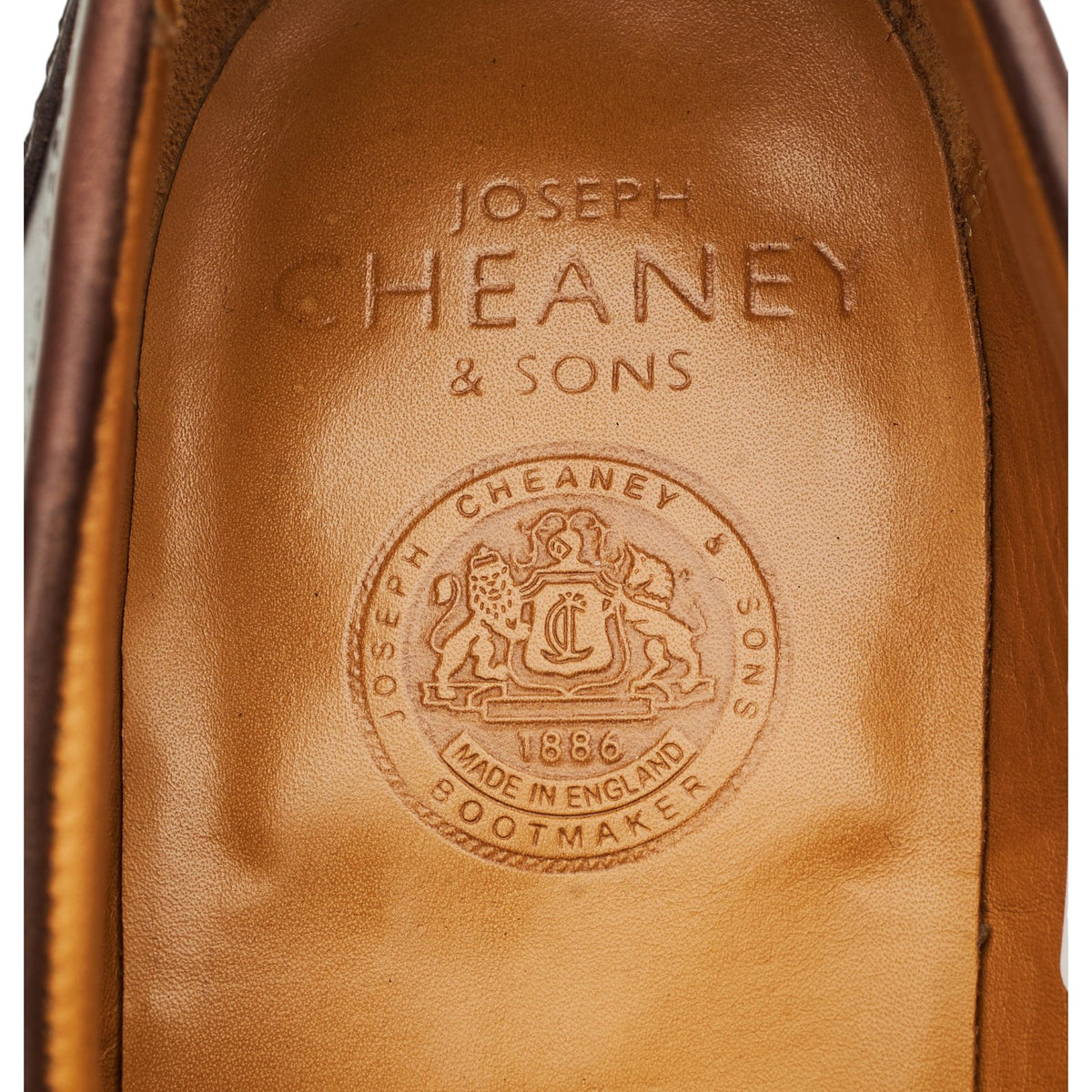 'Dorking' Dark Brown Leather Split Toe Loafers UK 8.5 F