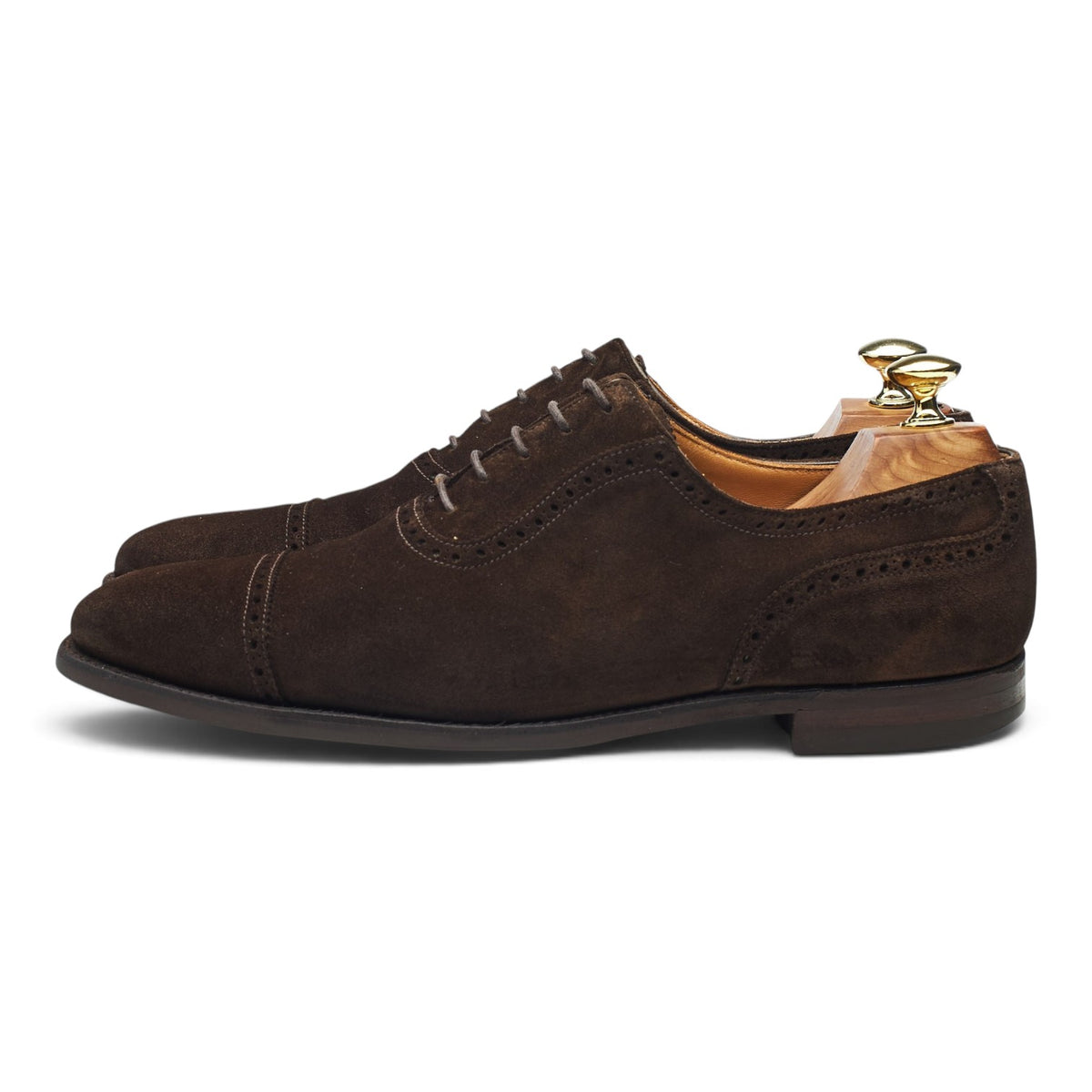 'Westbourne' Dark Brown Suede Oxford Brogues UK 7 E