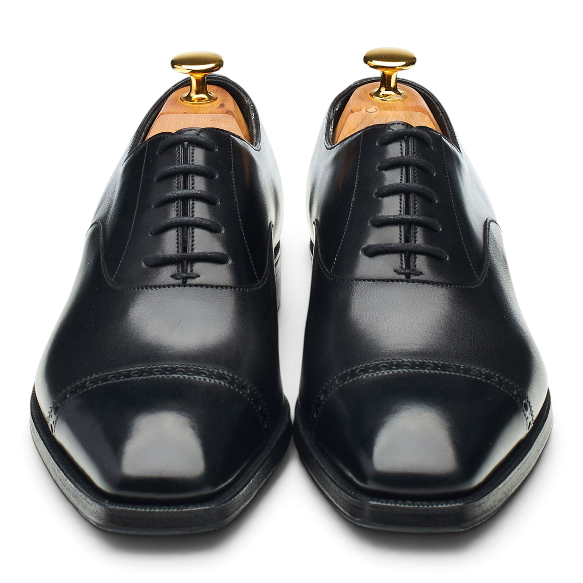 'Cambridge' Black Leather Oxford UK 6 E