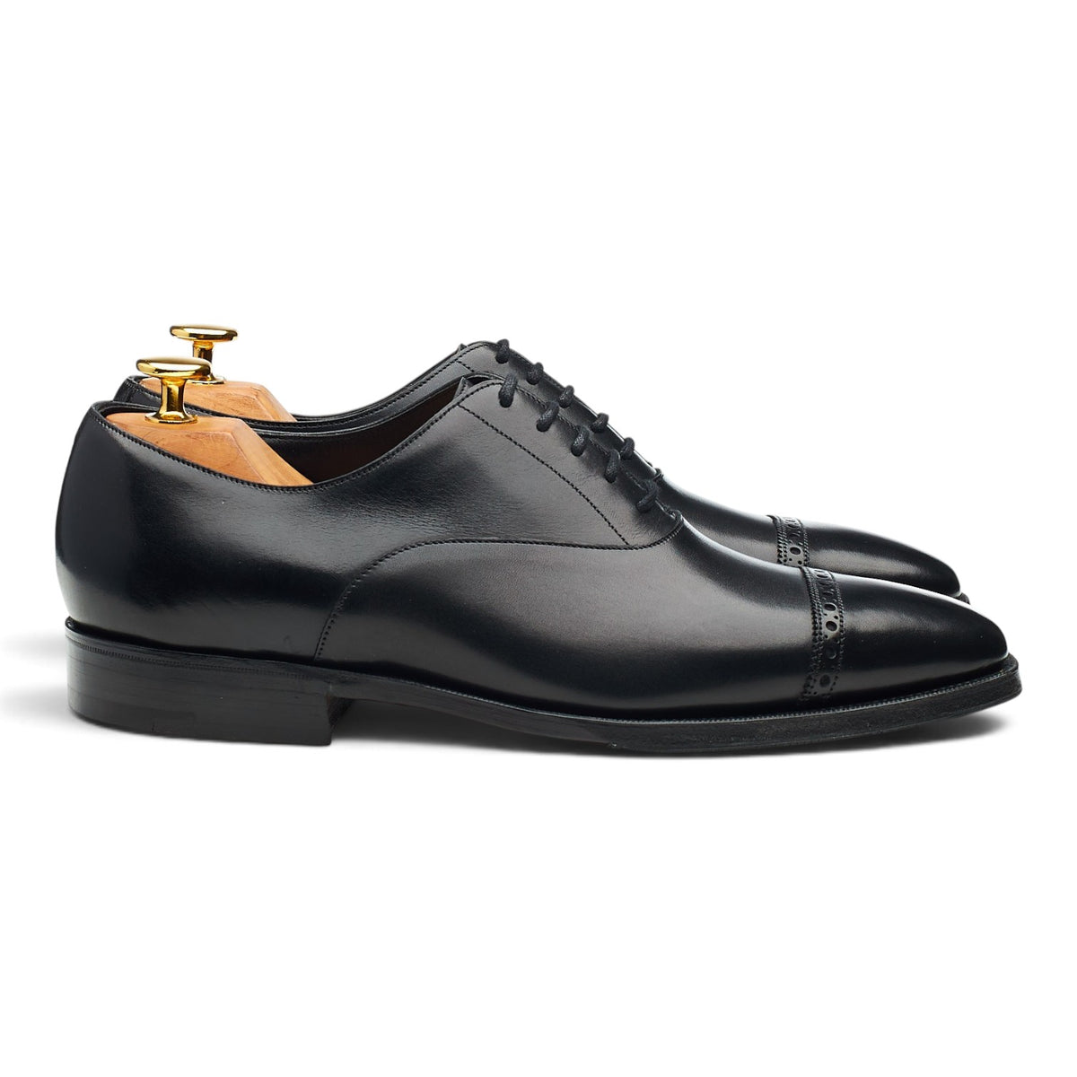 'Cambridge' Black Leather Oxford UK 6 E