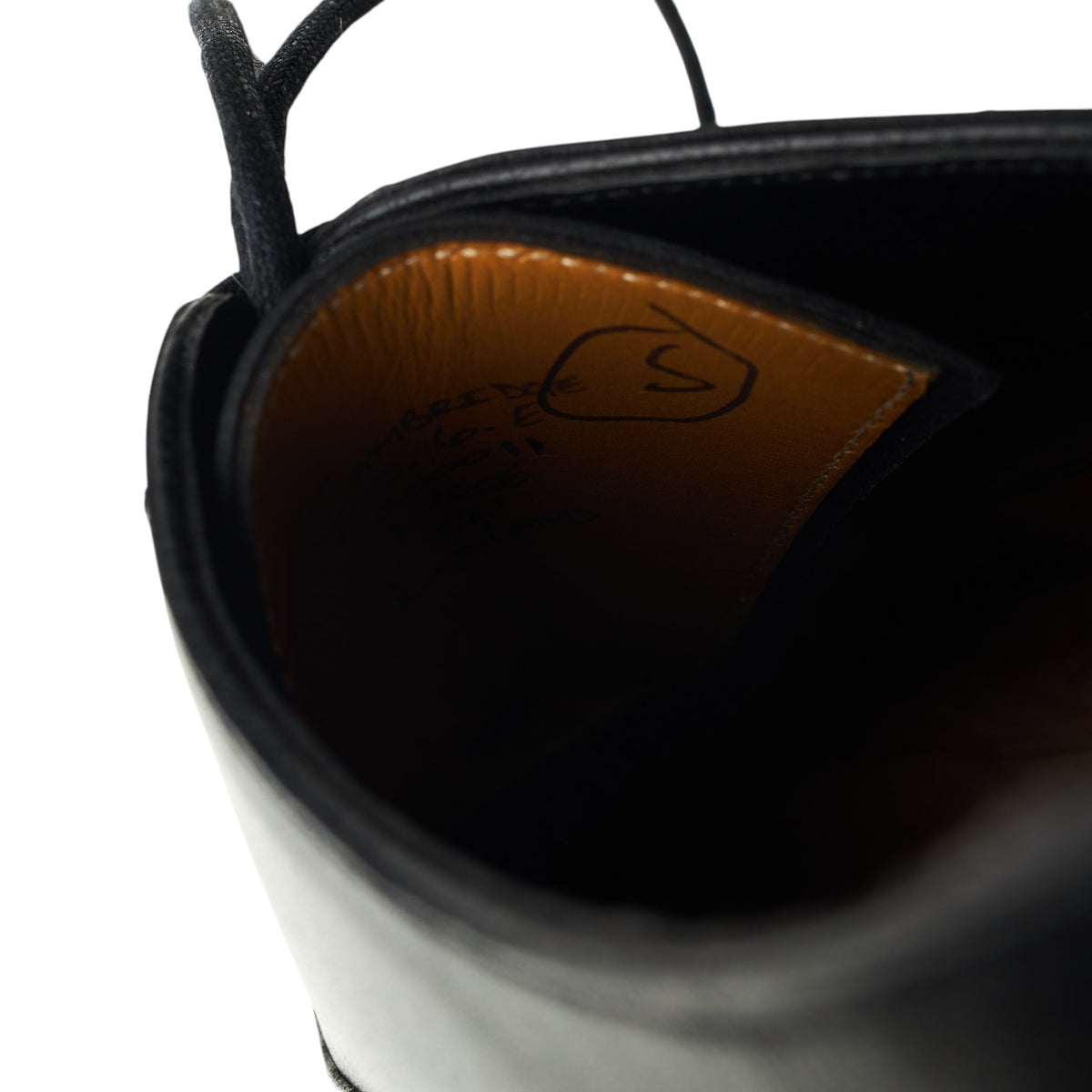 'Cambridge' Black Leather Oxford UK 6 E