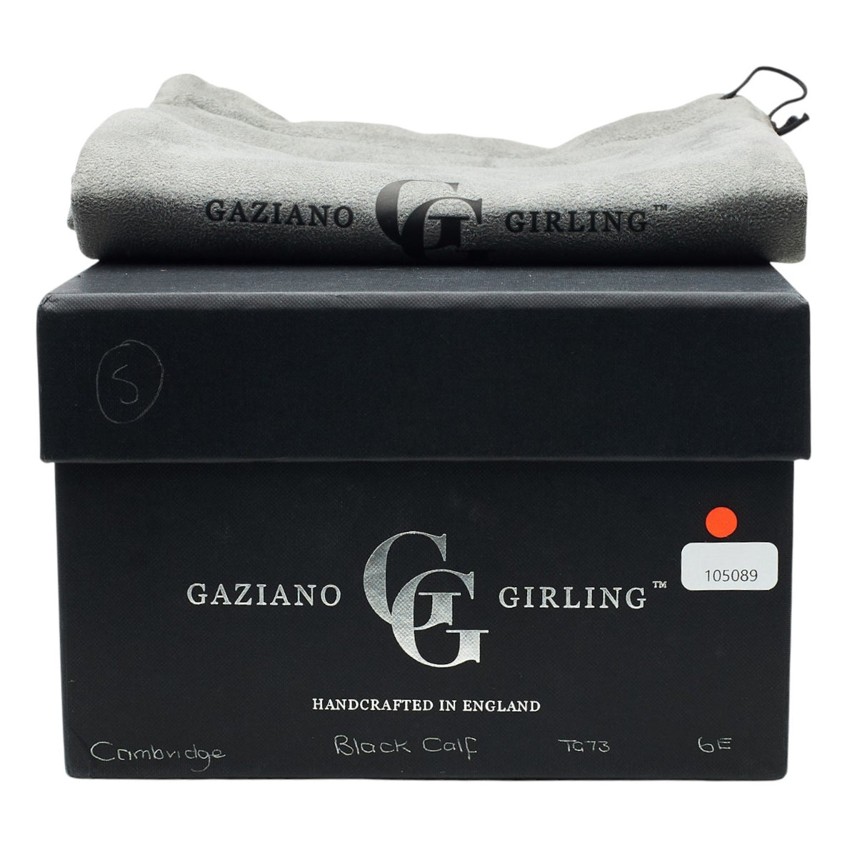 'Cambridge' Black Leather Oxford UK 6 E