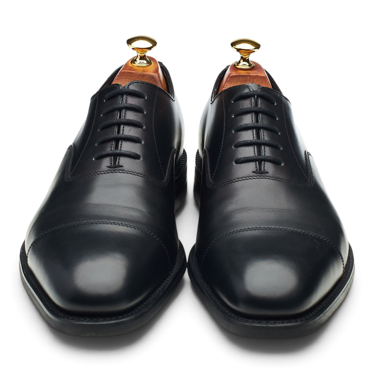 1880 'Aldwych' Black Leather Oxford UK 9 G