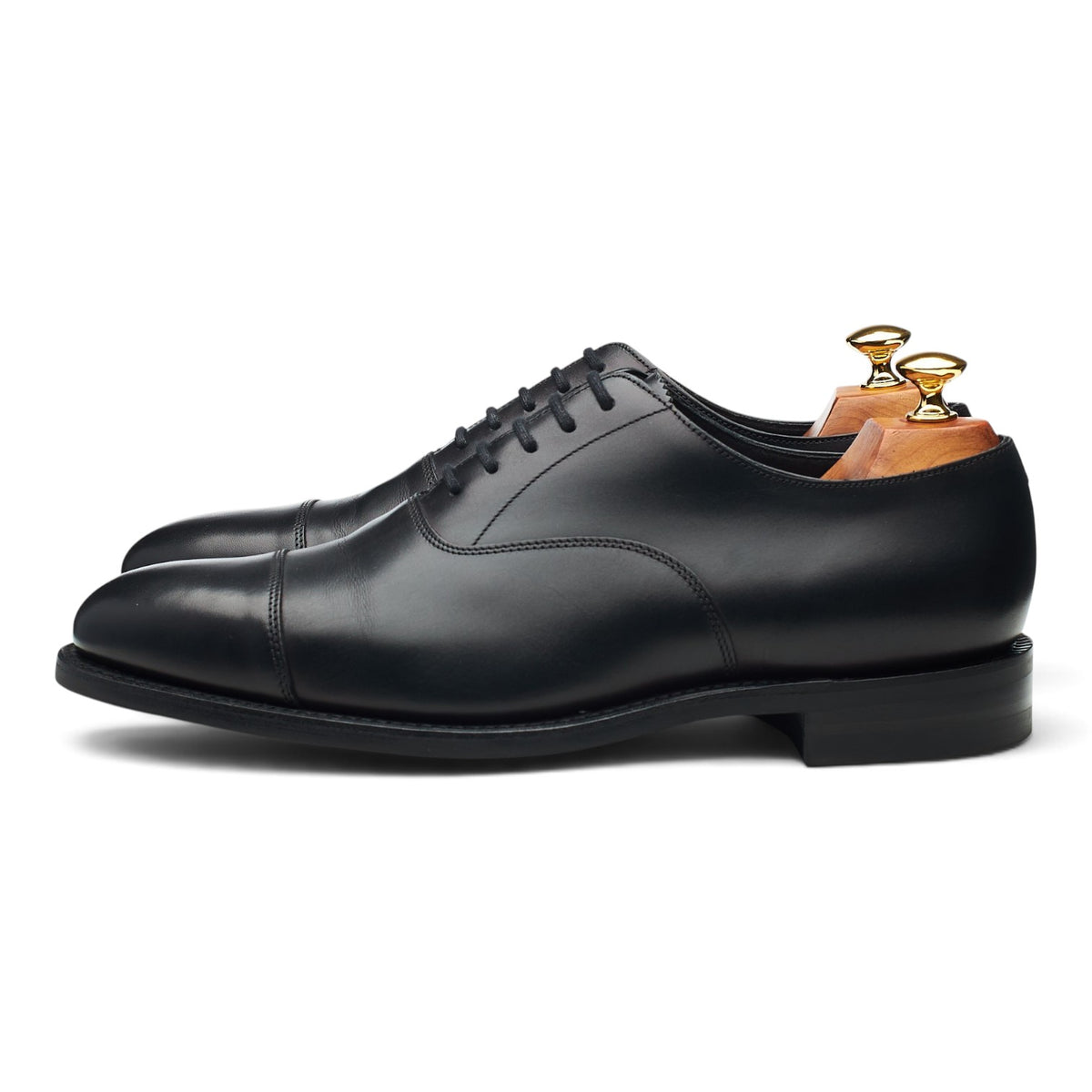 1880 'Aldwych' Black Leather Oxford UK 9 G