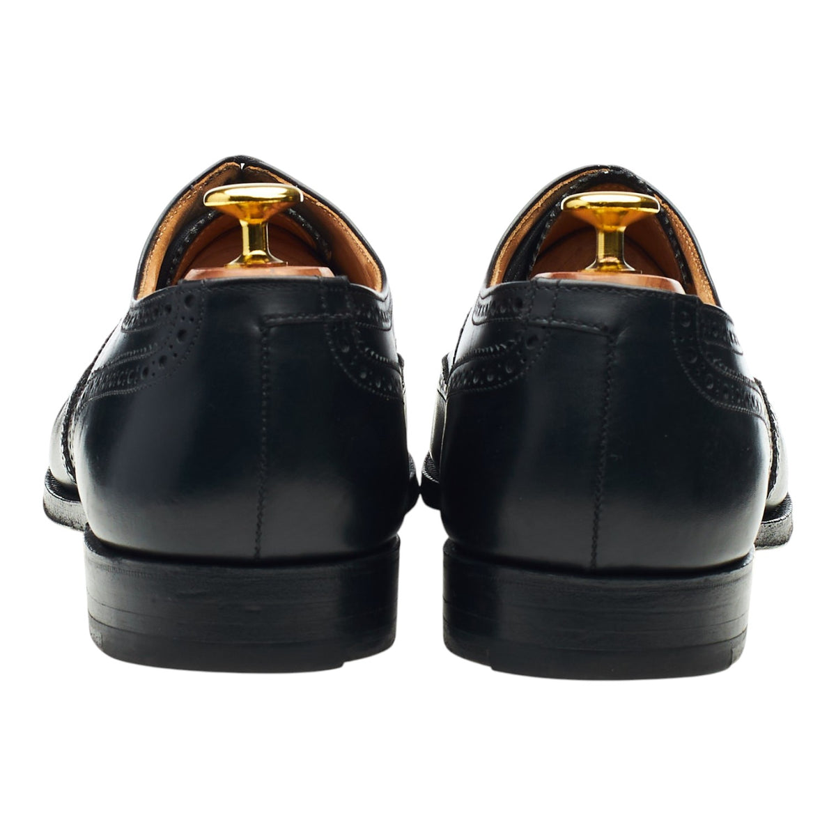 'Finsbury' Black Leather Oxford Brogues UK 8.5 F