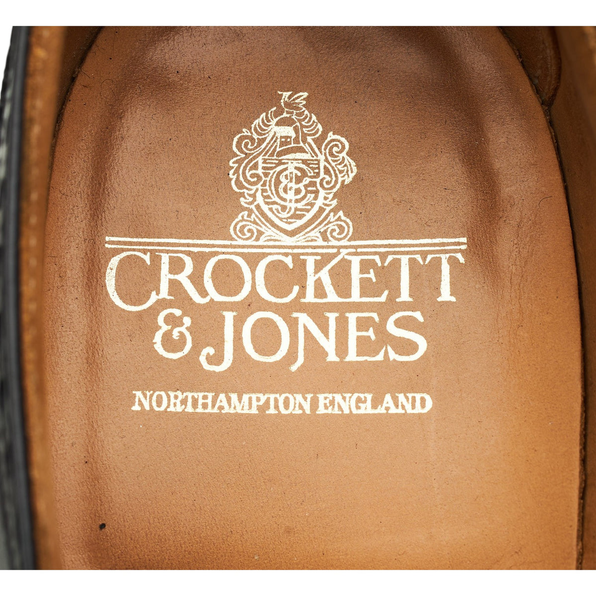 'Finsbury' Black Leather Oxford Brogues UK 8.5 F