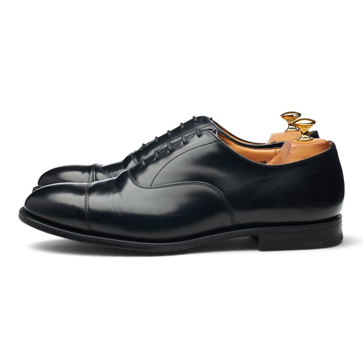 'Balmoral' Black Leather Oxford UK 10.5 F