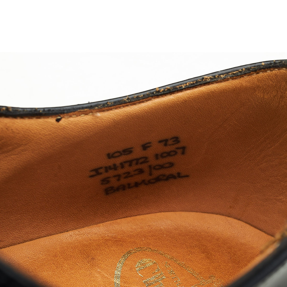 'Balmoral' Black Leather Oxford UK 10.5 F