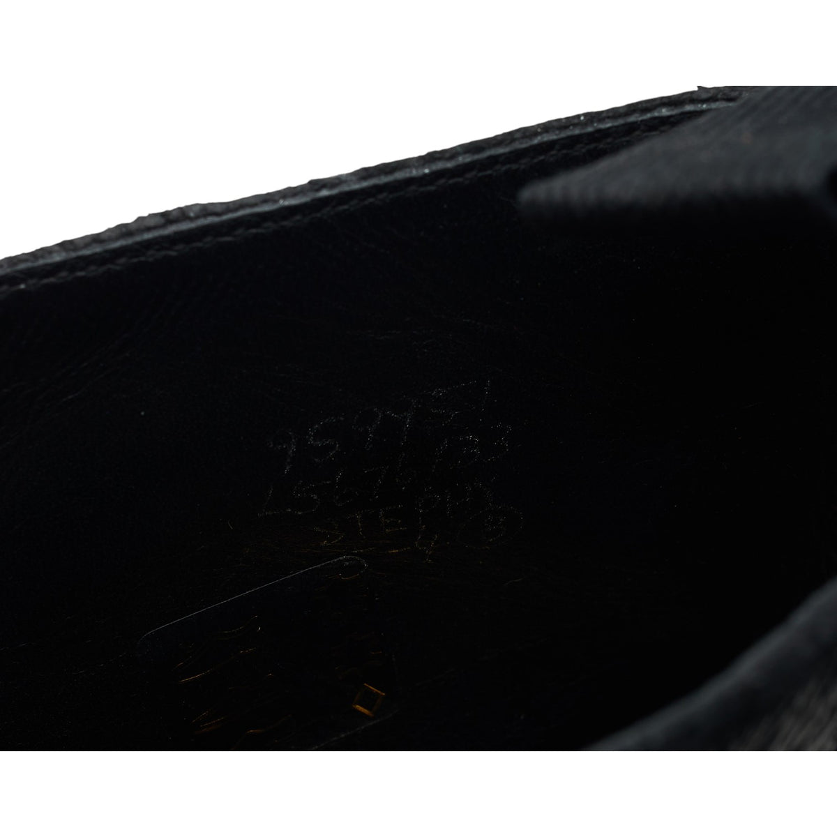 Women's 'Stephy' Black Leather Brogues Boots UK 5