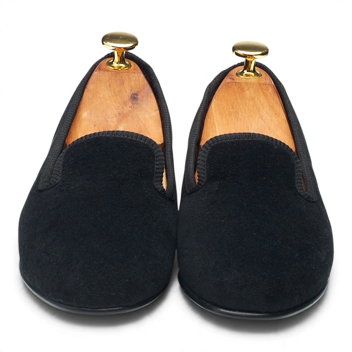 Women's Margaret Howell 'Victoria' Black Velvet Slippers UK 4