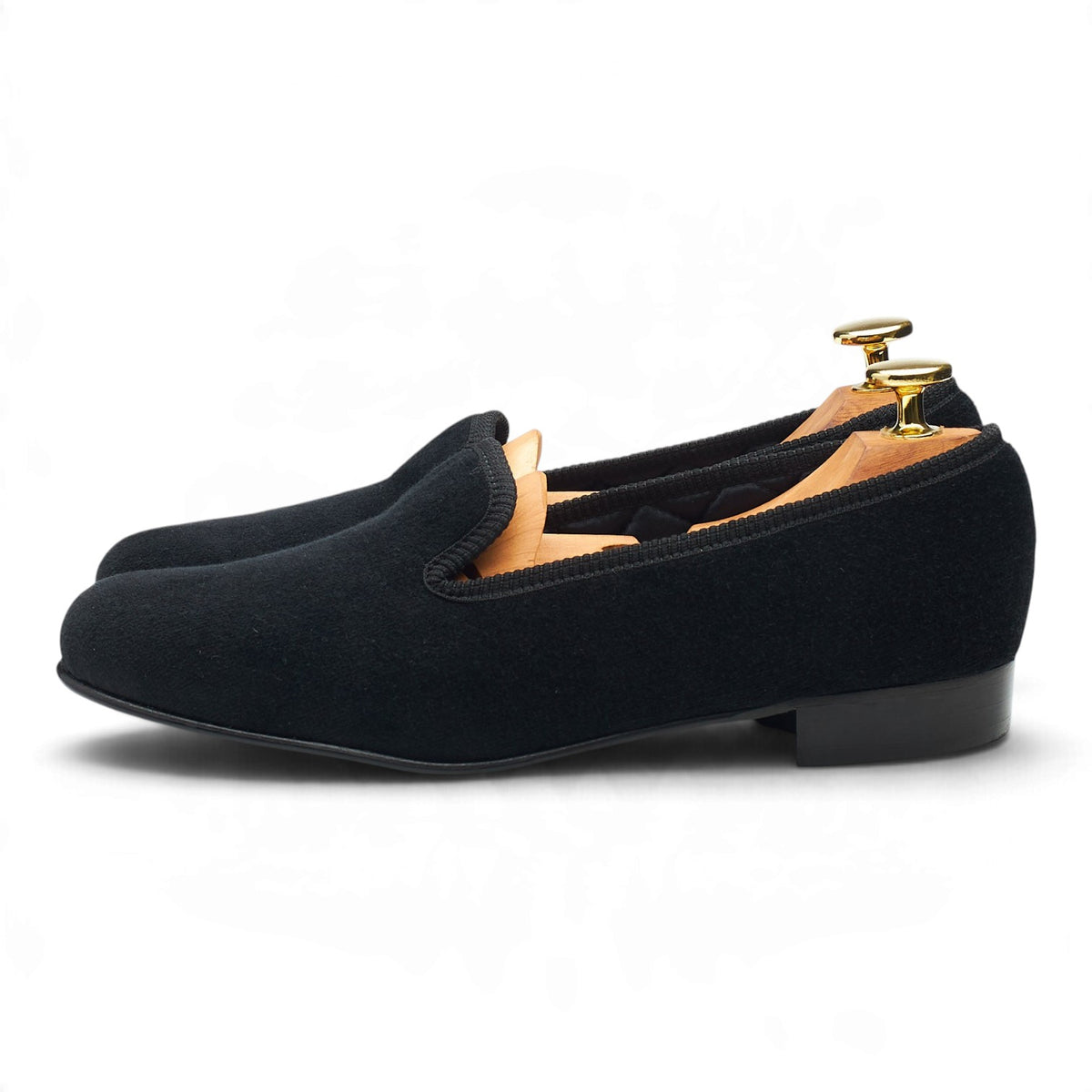 Women's Margaret Howell 'Victoria' Black Velvet Slippers UK 4
