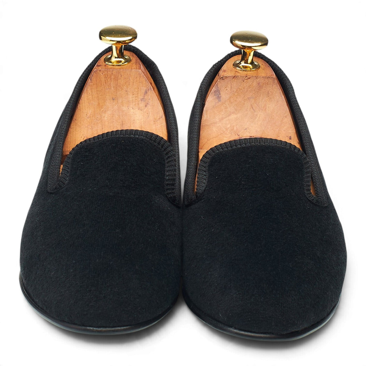 Women's Margaret Howell 'Victoria' Black Velvet Slippers UK 4