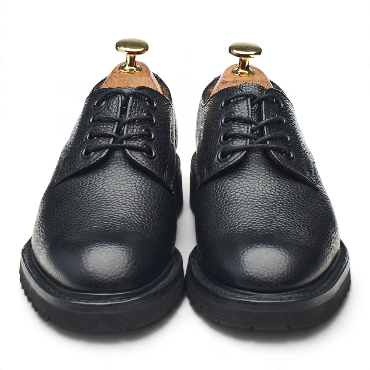 Women's 'Tova' Black Grain Leather Derby UK 3.5 D