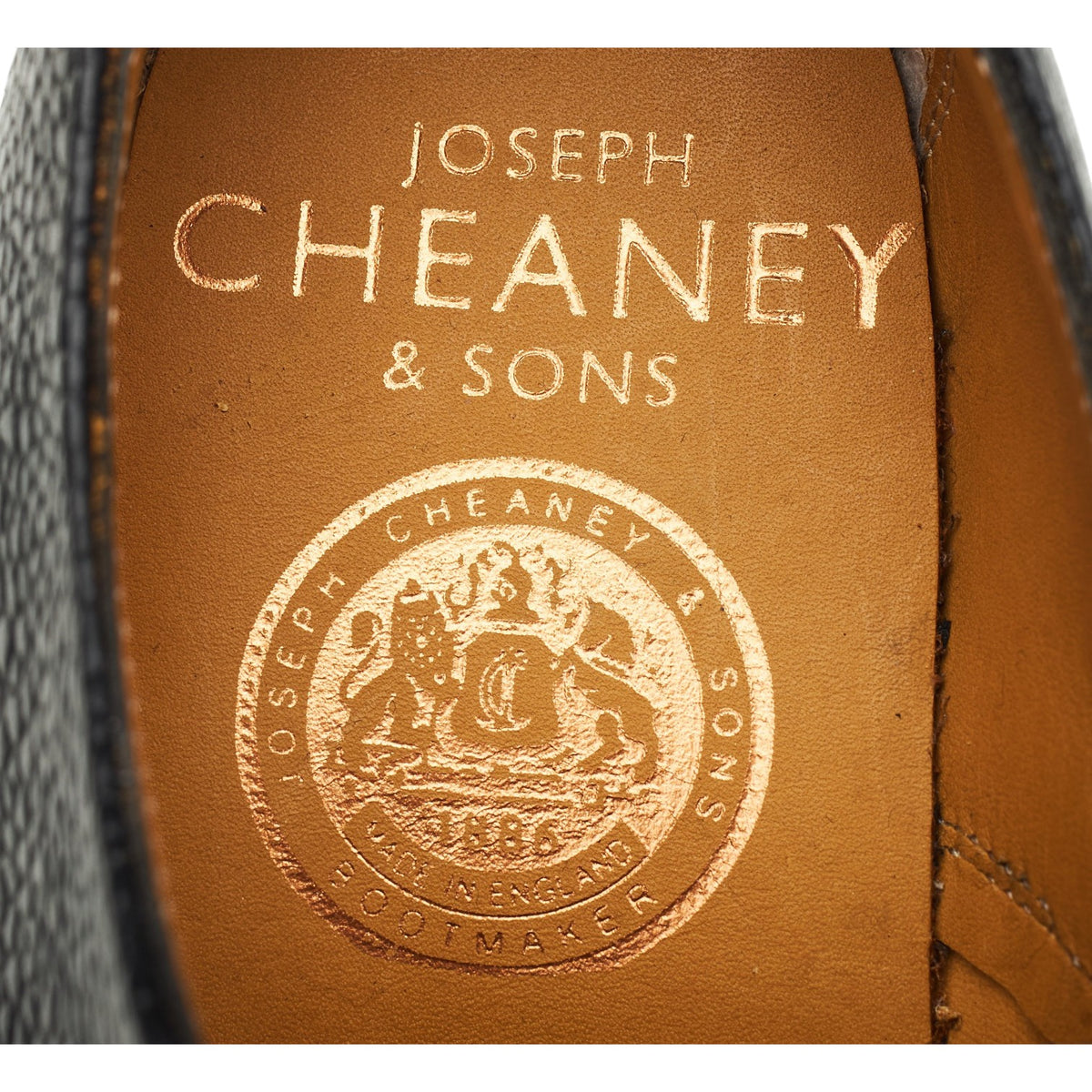 Women's 'Tova' Black Grain Leather Derby UK 3.5 D