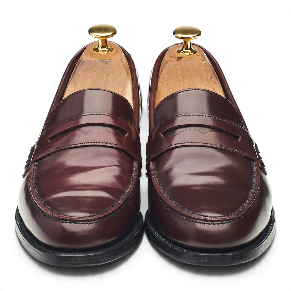 Women's 'Harriet' Burgundy Leather Loafers UK 5.5 D