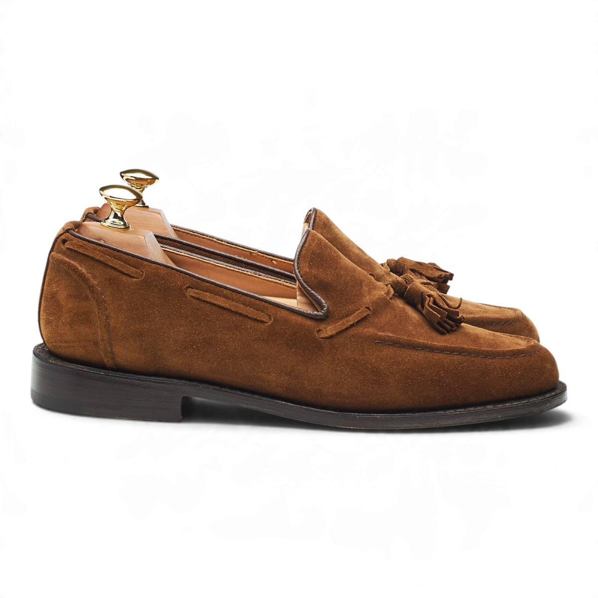 Women's 'Judy' Snuff Brown Suede Tassel Loafers UK 7